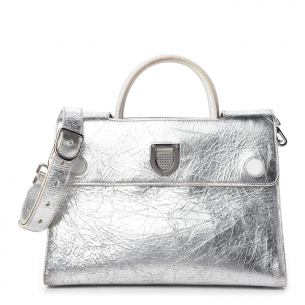 Dior diorever silver foil Top Handle